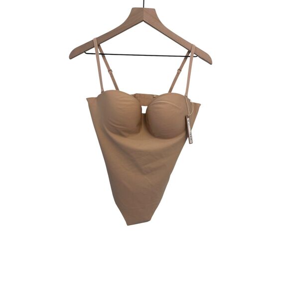 Skims Body Molded Underwire Bodysuit Clay  Large New With Tags - Picture 1 of 4